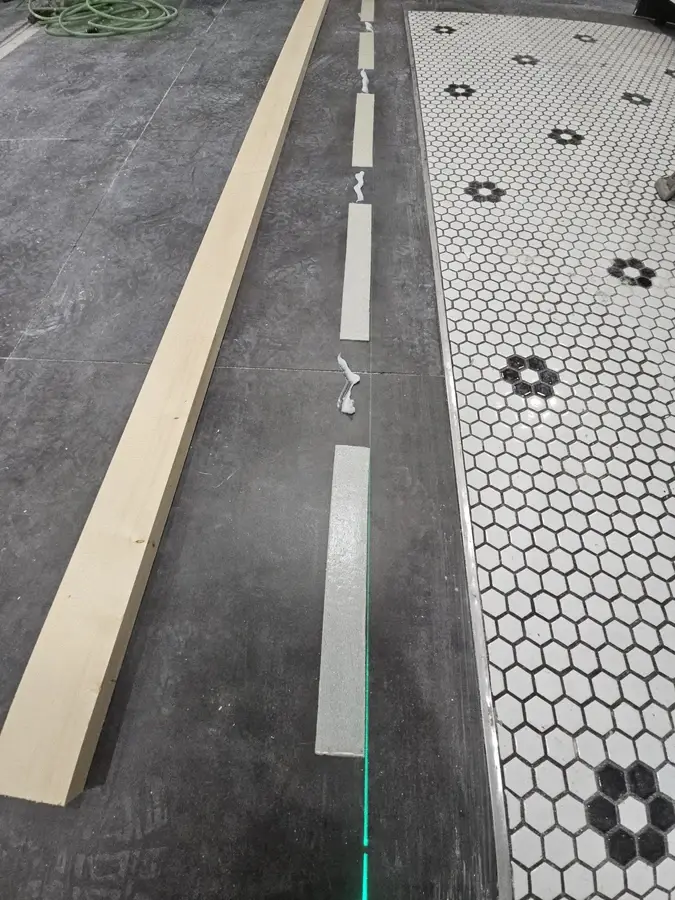 동탄 공방 서브 주방 가벽 설치 가벽 공사 현장 2/6번째 공정 사진
