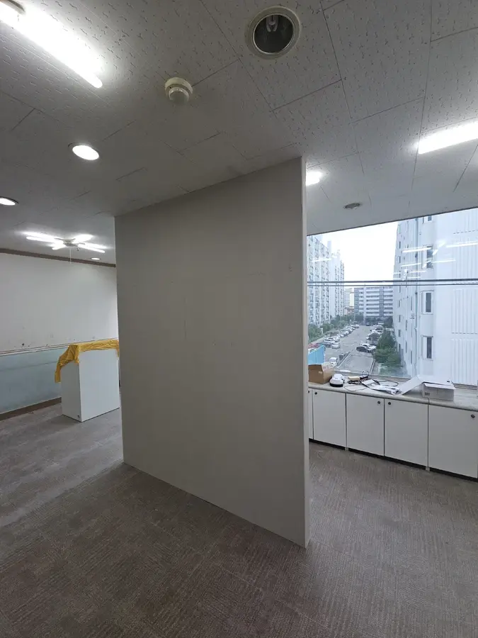군포 상가 교회 소형 가벽 설치 가벽 공사 현장 5/6번째 공정 사진